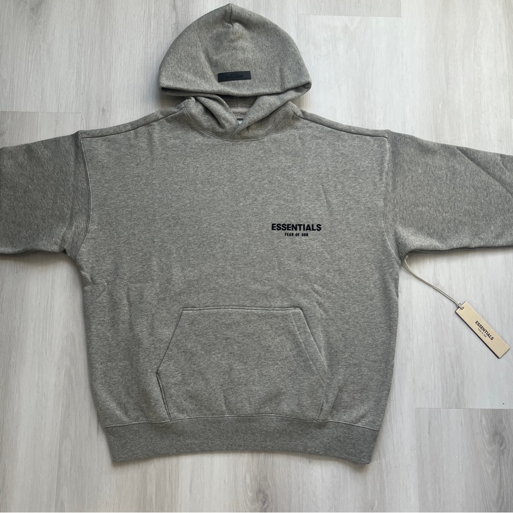 Essentials Gray Hoodie for Men